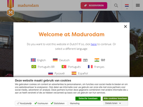 'madurodam.nl' screenshot