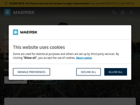 'maersk.com' screenshot