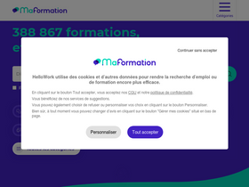 'maformation.fr' screenshot