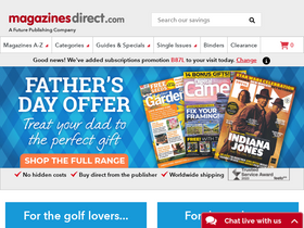 'magazinesdirect.com' screenshot