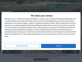 'maggotdrowning.com' screenshot
