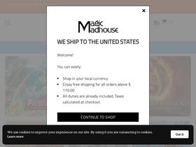 'magicmadhouse.co.uk' screenshot