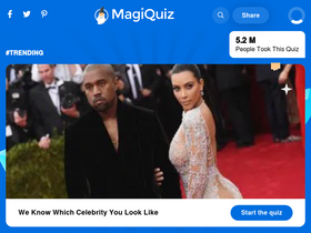 'magiquiz.com' screenshot