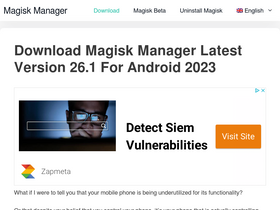 'magiskmanager.com' screenshot