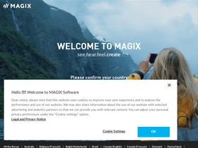 'magix.com' screenshot
