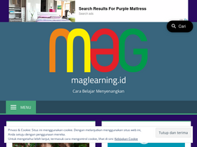 'maglearning.id' screenshot