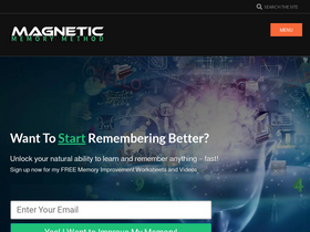 'magneticmemorymethod.com' screenshot