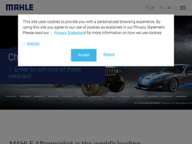 'mahle-aftermarket.com' screenshot