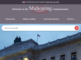 'mahoningcountyoh.gov' screenshot