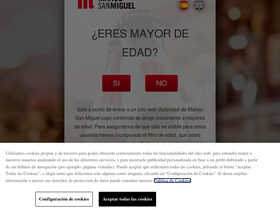 'mahou-sanmiguel.com' screenshot