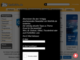 'mailhilfe.de' screenshot