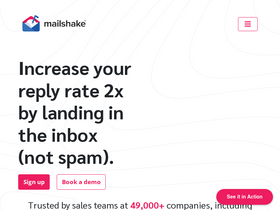 'mailshake.com' screenshot