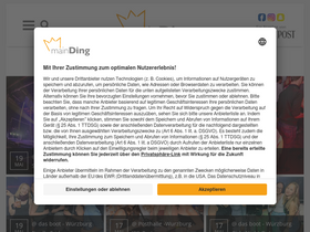 'main-ding.de' screenshot