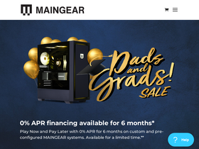 'maingear.com' screenshot