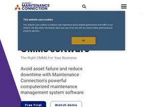 'maintenanceconnection.com' screenshot
