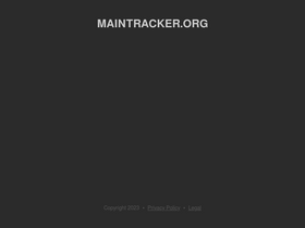 'maintracker.org' screenshot