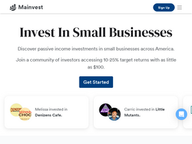 'mainvest.com' screenshot