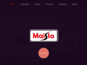 'maisto.com' screenshot
