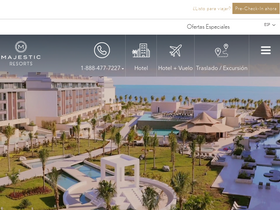 'majestic-resorts.com' screenshot