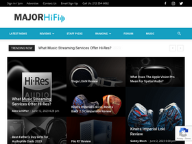 'majorhifi.com' screenshot