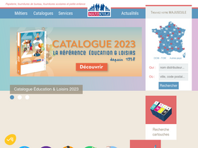'majuscule.fr' screenshot