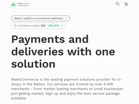 'makecommerce.net' screenshot
