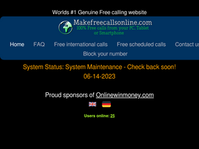 'makefreecallsonline.com' screenshot