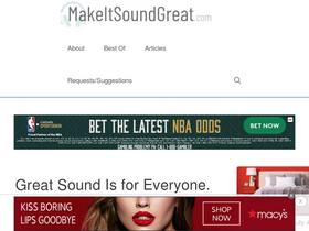 'makeitsoundgreat.com' screenshot