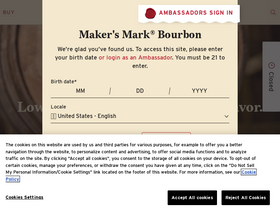 'makersmark.com' screenshot