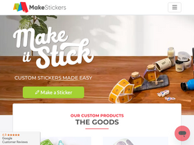 'makestickers.com' screenshot