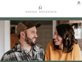 'makingmanzanita.com' screenshot