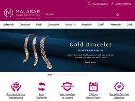 'malabargoldanddiamonds.com' screenshot
