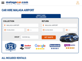 'malagacar.com' screenshot