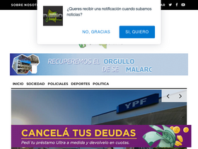 'malargueadiario.com' screenshot