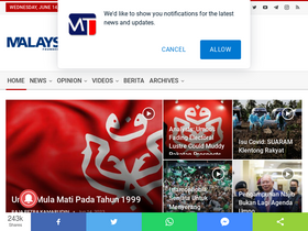 'malaysia-today.net' screenshot