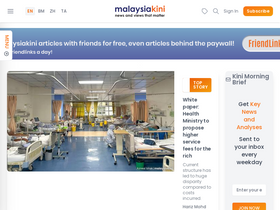 'malaysiakini.com' screenshot