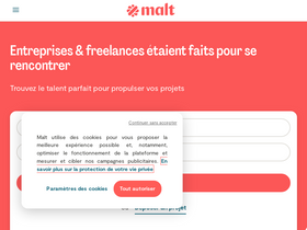 'malt.fr' screenshot