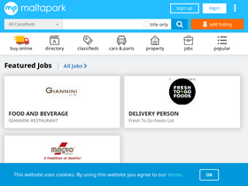 'maltapark.com' screenshot
