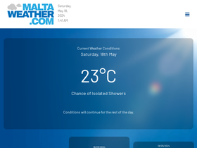 'maltaweather.com' screenshot