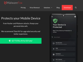 'malwarefox.com' screenshot