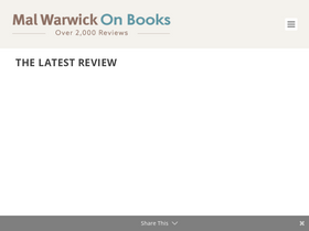 'malwarwickonbooks.com' screenshot