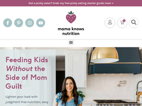 'mamaknowsnutrition.com' screenshot