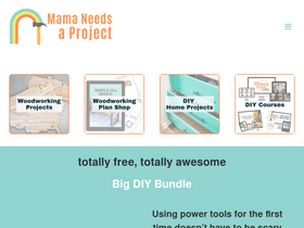 'mamaneedsaproject.com' screenshot