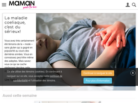 'mamanpourlavie.com' screenshot