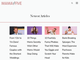 'mamaoffive.com' screenshot