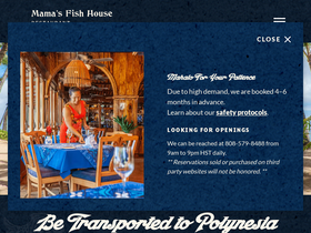 'mamasfishhouse.com' screenshot