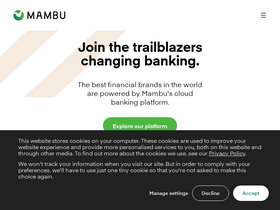 'mambu.com' screenshot