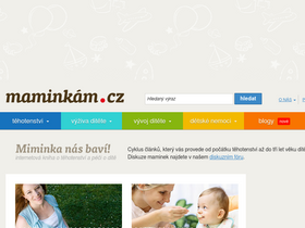 'maminkam.cz' screenshot