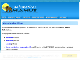 'mamutmatematicas.com' screenshot