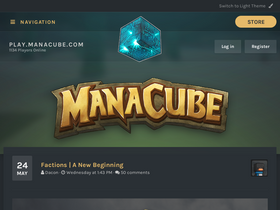 'manacube.com' screenshot